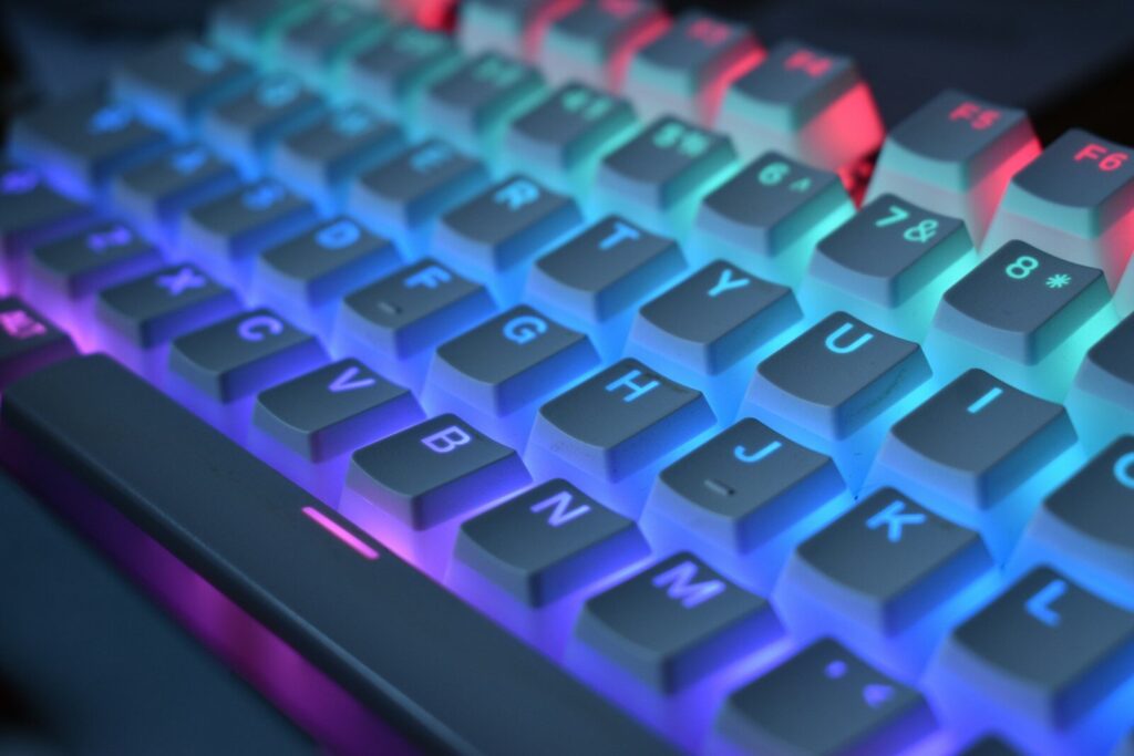a close up of a keyboard